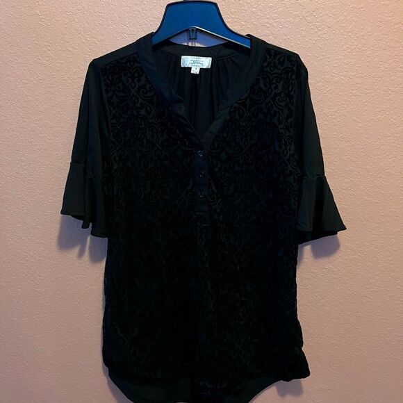 Shannon Ford New York black patterned blouse - Picture 1 of 11